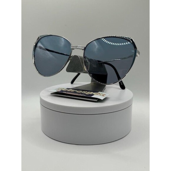 True Vintage Oversize Sunglasses | NOS | Blue/Grey Lens Oleg Cassini #552 main image 4